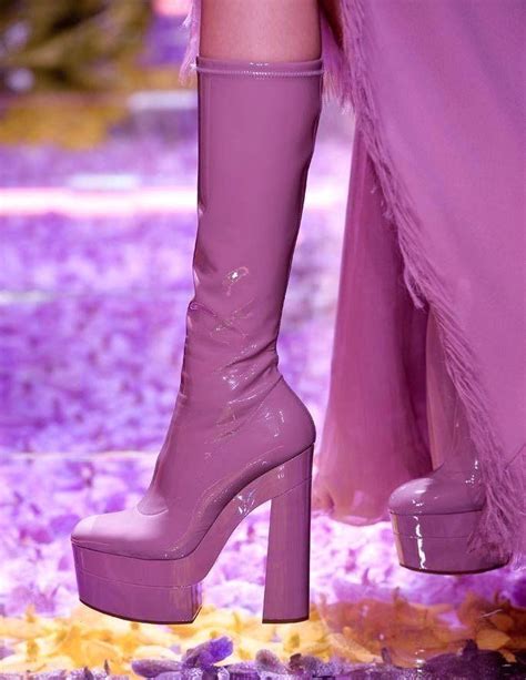 versace go go boots|farfetch Versace boots.